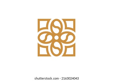 Coffee Drink Monoline Logo Vektor