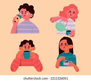 * Coffee is a drink prepared from roasted coffee beans. Darkly colored, bitter, and slightly acidic, coffee has a stimulating effect on humans, primarily due to its caffeine content.