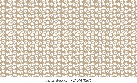 Patrón de Vector sin costura de la bebida de café, diseño para la decoración de la cafetería, impresión textil, Fondo de pantalla, embalaje. Granos de café