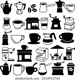 Coffee Drink Set Bundle Icons
