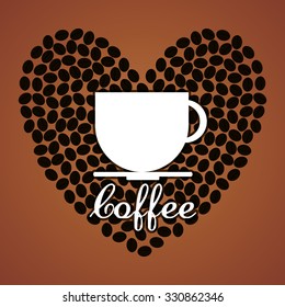 Coffee drink shop design, vector illustration eps10.