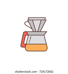 Coffee drink tea vector illustration logo icon