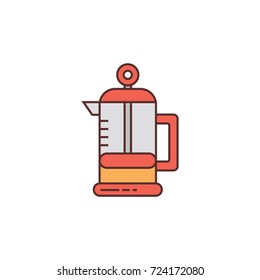 Coffee drink tea vector illustration logo icon