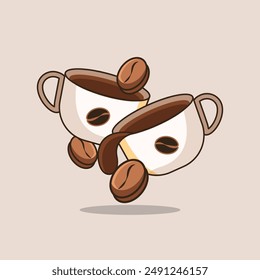 coffee and coffee drink vector design