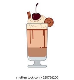 Coffee drink. Vector illustration