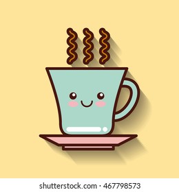 coffee drink vector illustration, eps10 graphic design