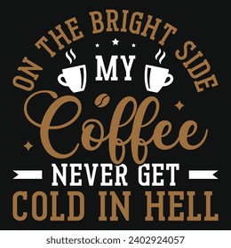 Coffee drinking graphics tshirt design