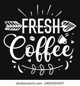 Coffee drinking typography or graphics tshirt design