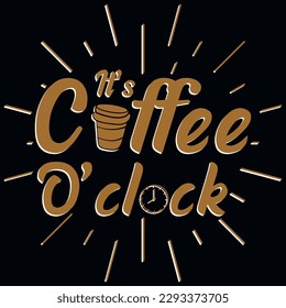Coffee drinking typography tshirt design vector design 