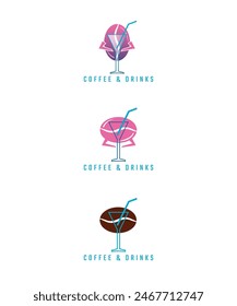 Coffee and drinks cafe logo