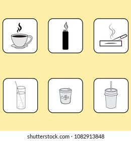 coffee, drinks and cigarettes