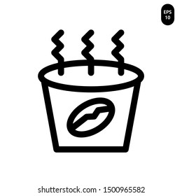 Coffee drinks cup icon Vector illustration. EPS 10