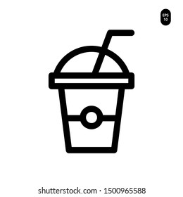 Coffee drinks cup icon Vector illustration. EPS 10