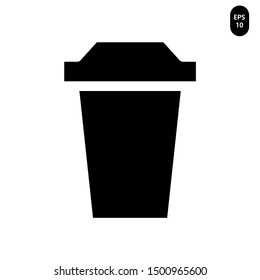 Coffee drinks cup icon Vector illustration. EPS 10
