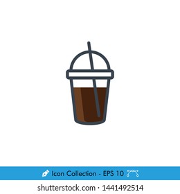 Coffee (Drinks) Icon / Vector - In Color Design
