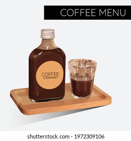 Coffee drinks: vector and Isolated.