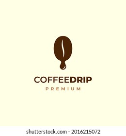 Coffee Drip Solid Color Simple Modern Icon Logo Design Vector