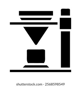 Coffee dripper icon. Concept of brewing and making coffee.