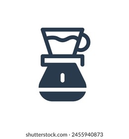 Coffee Dripper Pour Over Coffee Device Icon Illustration