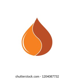coffee drop water logo vector