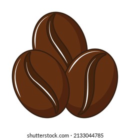 coffee dry beans icon isolated