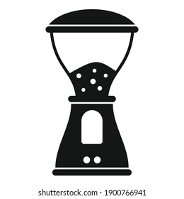 Icono de molino eléctrico para café. Ilustración simple del icono del vector del molino eléctrico del café para el diseño web aislado en fondo blanco