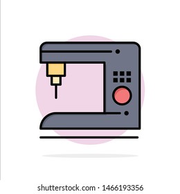 Coffee, Electric, Home, Machine Abstract Circle Background Flat color Icon. Vector Icon Template background