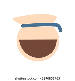 coffee elements in flat design