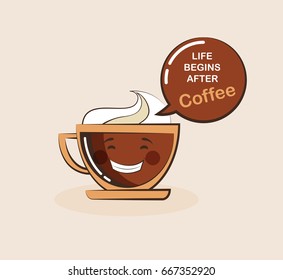 coffee emoji cup with funny quote