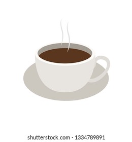 Coffee emoji vector cup illustration