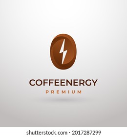 Coffee Energy Gradient Color Simple Modern Icon Logo Design Vector