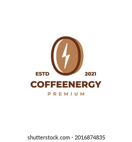 Coffee Energy Line Color Simple Fun Vintage Icon Illustration Logo Design Vector