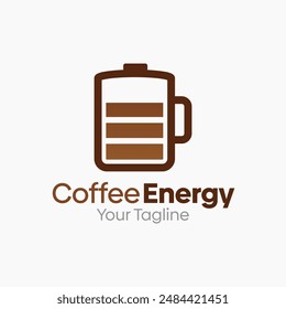 Coffee Energy Logo Vector Template Design. Good for Business, Start up, Agency, and Organization