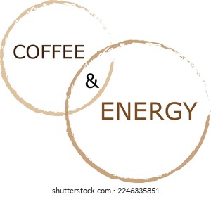 Kaffee und Energie Vektor Grafik mit Magie des Kaffees