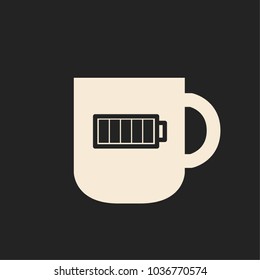 Coffee energy wallpaper. free space for text. background.