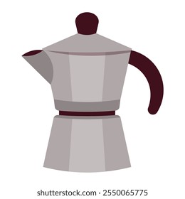 Ilustración del equipo de café - cafetera Moka Pot