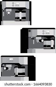 Coffee and Espresso Machine Illustration