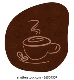 coffee espresso sugar sweets coffee bean steam cafe beverages caffeine morning burning dawn latte wheel cappuccino caricature painting glowing comic daybreak image drinks restaurants illustration warm