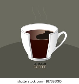 Coffee espresso vector - vector illustration