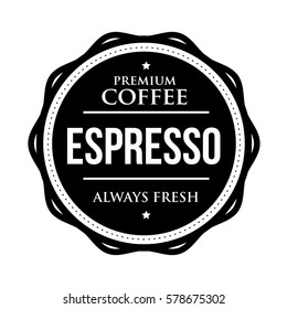 Coffee Espresso vintage stamp vector
