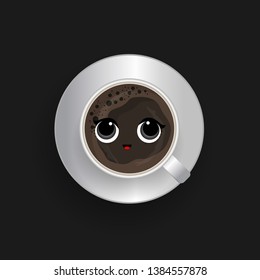 Coffee excellent drink always. Cool design. Colorful illustration