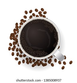 Coffee excellent drink always. Cool design. Colorful illustration