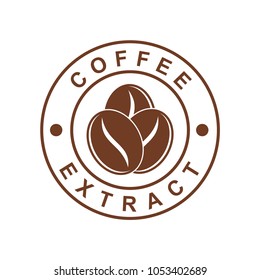 Coffee extract seal icon