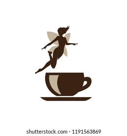 coffee fairy, logo icon