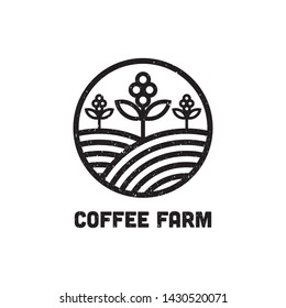 Coffee Farm Logo Design Inspiration, can used cafe and bar logo template