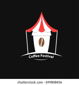 coffee festival logo vector eps 10