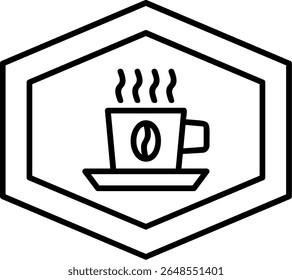 Coffee Filled Style Icon Design