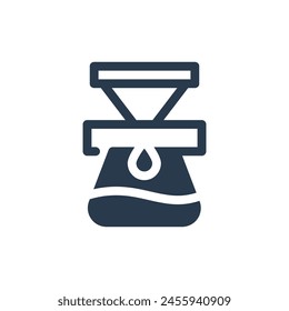 Coffee Filter Filtering Device for Coffee Icon Illustration