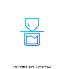 Coffee filter icon. Icon for cafe and restaurant in blue gradient style.
