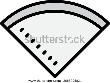 Coffee Filter Icon, Outline Design